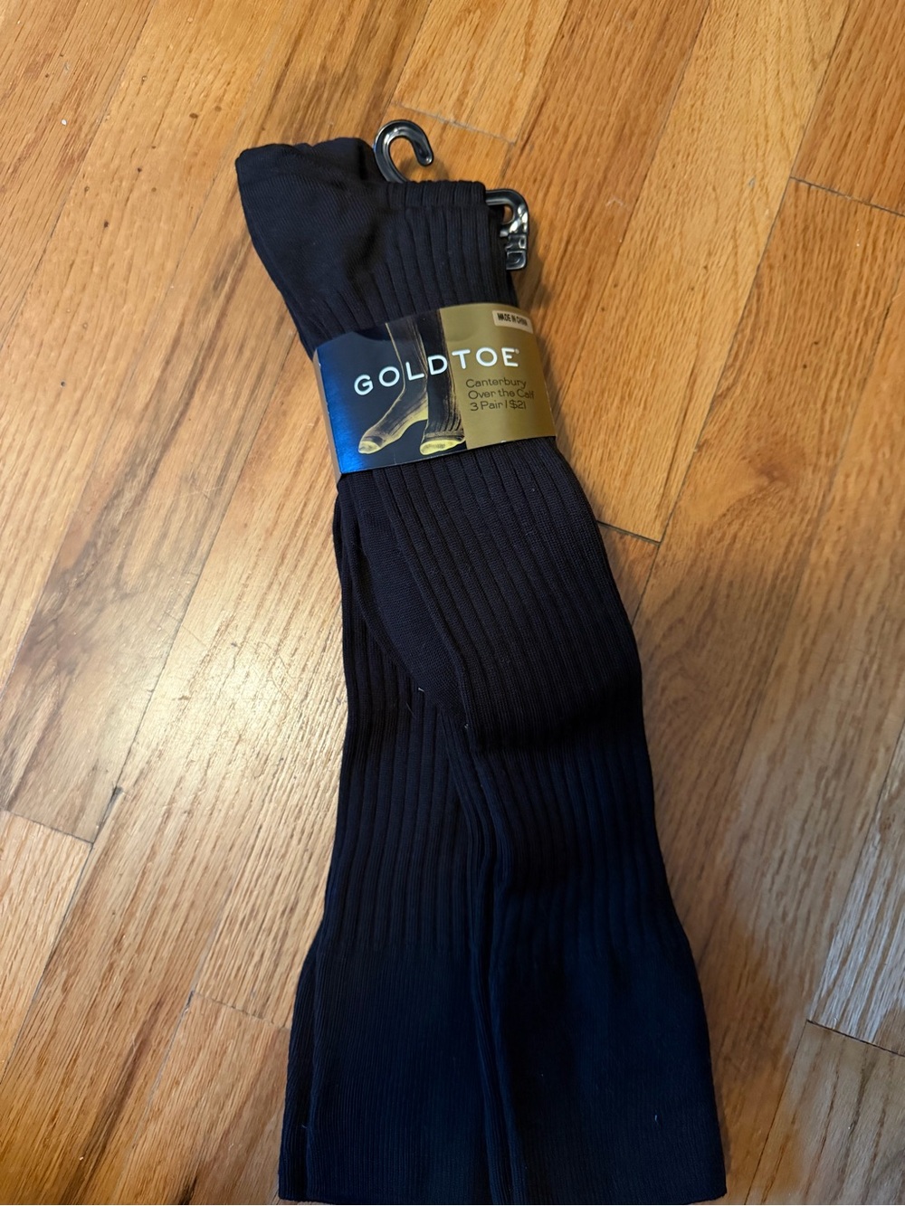 Gold Toe Men's Brown Ribbed Dress Socks - 3 Pair Pack